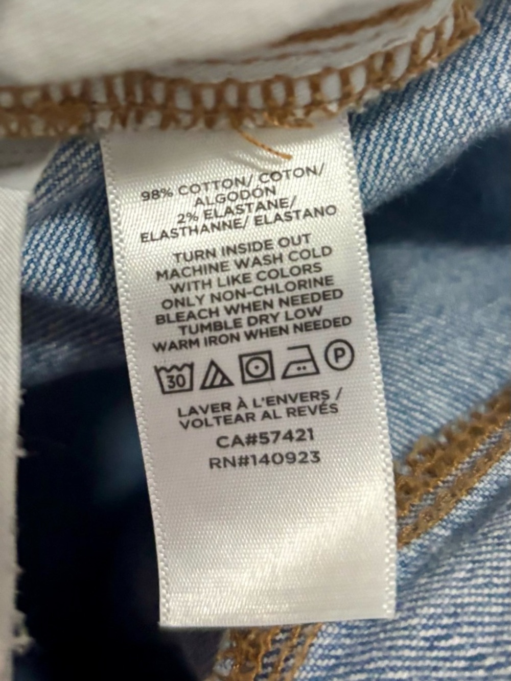 LOFT High Waist Light Wash Cropped Raw Hem Kick Crop Jeans Size-8(29) - Picture 5 of 5